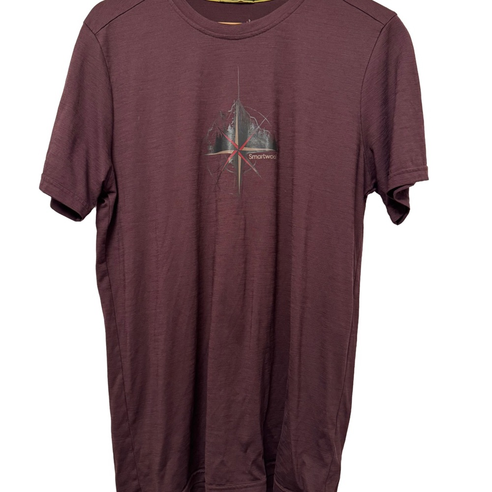 Smartwool Men's Maroon Graphic Short Sleeve Tee